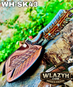 Handmade Cowboy Knife | Western Cowboy Skinner Hunting Knife with Leather Sheath. - Image 4