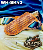 Handmade Cowboy Knife | Western Cowboy Skinner Hunting Knife with Leather Sheath. - Image 5