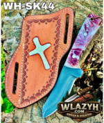 Handmade Cowboy Knife | Western Cowboy Skinner Hunting Knife with Leather Sheath.