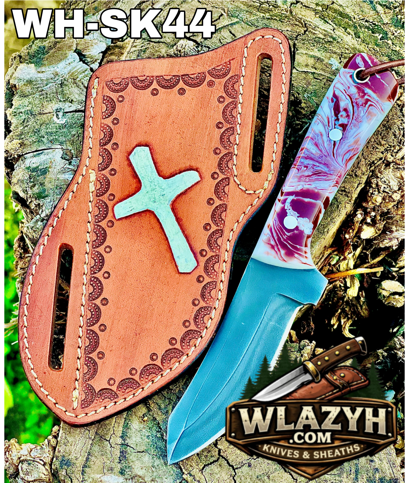 Picsart_26-07-26_00-56-00-190 Handmade Cowboy Knife | Western Cowboy Skinner Hunting Knife with Leather Sheath. - Image 1