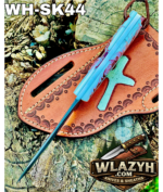 Handmade Cowboy Knife | Western Cowboy Skinner Hunting Knife with Leather Sheath. - Image 2