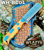 Handmade Bull Cutter | Premium Hunting & Skinning Knife with Leather Sheath. - Image 2