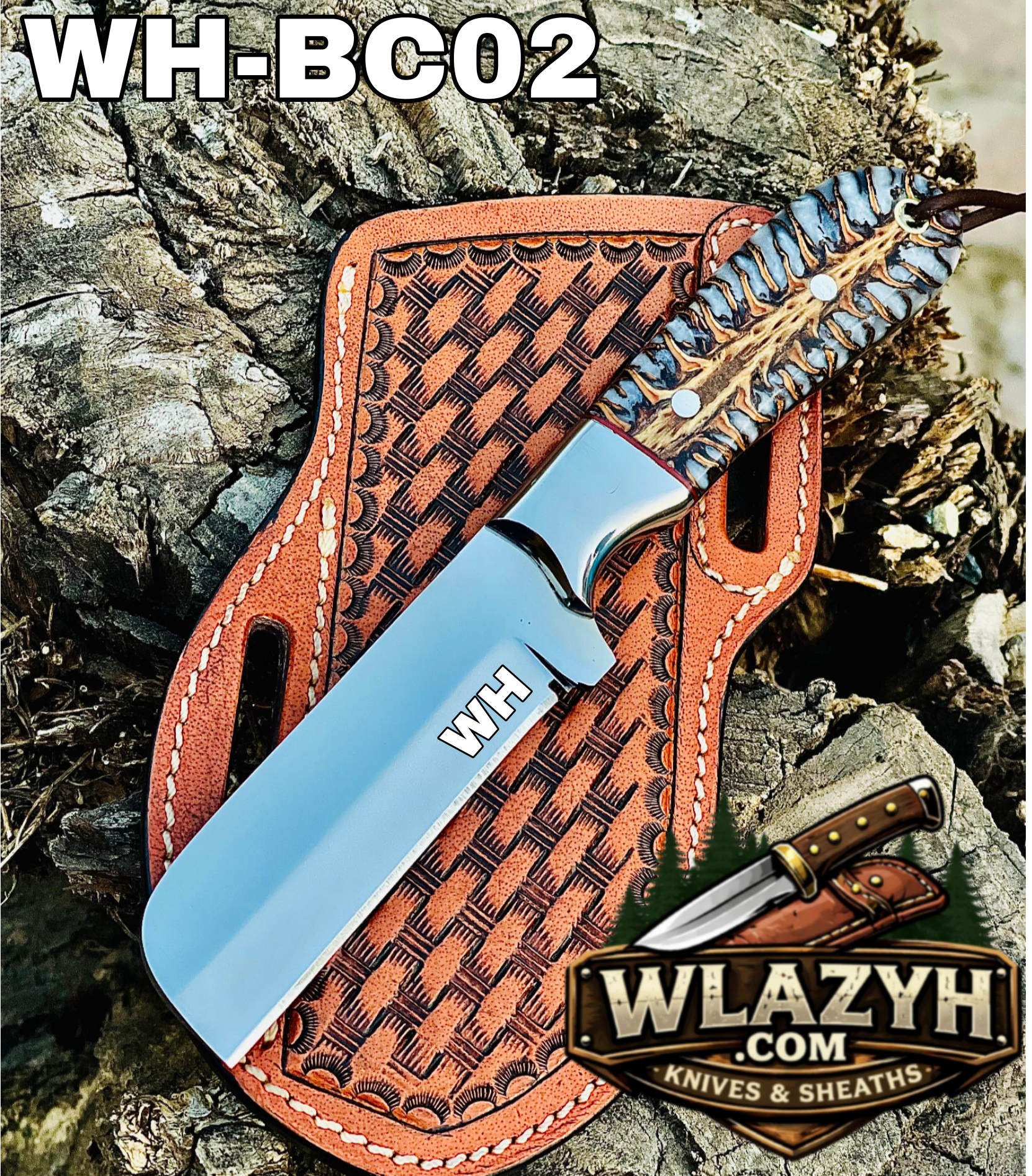 Picsart_26-07-26_16-47-37-242 Handmade Bull Cutter | Premium Hunting & Skinning Knife with Leather Sheath. - Image 1