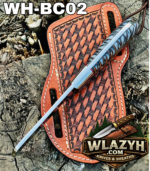 Handmade Bull Cutter | Premium Hunting & Skinning Knife with Leather Sheath. - Image 3