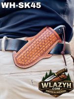 Handmade Cowboy Knife | Western Cowboy Skinner Hunting Knife with Leather Sheath. - Image 4