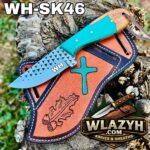 Handmade Cowboy Knife | Western Cowboy Skinner Hunting Knife with Leather Sheath.