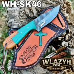 Handmade Cowboy Knife | Western Cowboy Skinner Hunting Knife with Leather Sheath. - Image 2
