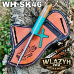 Handmade Cowboy Knife | Western Cowboy Skinner Hunting Knife with Leather Sheath. - Image 3