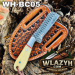 Handmade Bull Cutter | Premium Hunting & Skinning Knife with Leather Sheath. - Image 2