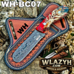 Handmade Bull Cutter | Premium Hunting & Skinning Knife with Leather Sheath.