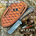 Handmade Bull Cutter | Premium Hunting & Skinning Knife with Leather Sheath.